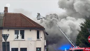 Politie vraagt om buurt Canadastraat in Hasselt te vermijden door zware brand