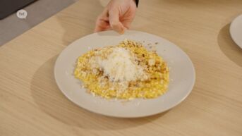 Risotto met pompoen en spekblokjes