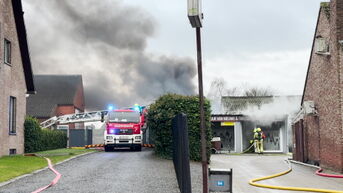 Uitslaande brand in Bilzerse garage