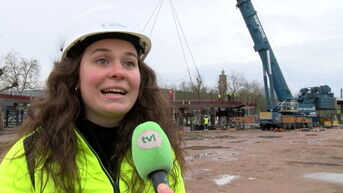 Werken aan fietsbrug over Hasseltse grote ring op schema