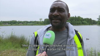 Hugo Bollen, uitvinder fietsroutenetwerk, toont zijn levenswerk aan internationale studenten UHasselt
