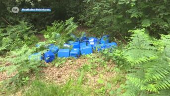 Tientallen vaten met drugsafval gevonden in Houthalen