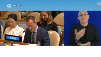 Federaal minister Rob Beenders verdedigt belangen van personen met een handicap bij de VN