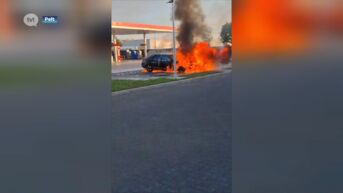 Auto brandt volledig uit in Pelt