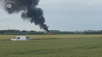 Brand op plantage in Montenaken zorgt voor enorme rookpluim