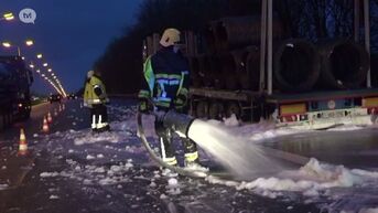 Brandende truck in Zonhoven zorgt voor file op E314