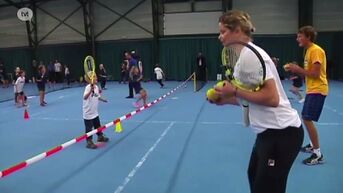 Kim Clijsters organiseert grootste tennisles in Bree