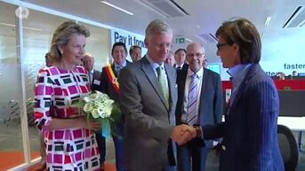 Koning Filip en koningin Mathilde bezoeken Corda Campus in Hasselt