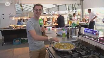 Reporter Dario test de keuken van Pukkelpop uit