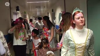 Kinderen in Vesaliusziekenhuis in Tongeren vieren carnaval