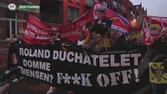 Supporters Charlton & STVV protesteren samen tegen Duchâtelet