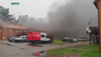 Zwaargewonde bij uitslaande brand na gasontploffing in vakantiepark Blauwe Meer in Lommel
