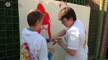 Leerlingen maken via colourwall kennis met beroep van schilder