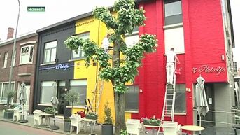 Restaurant in Godsheide kleurt zwart, geel en rood