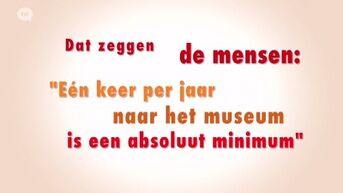 DZDM: een keer per jaar naar het museum is een absoluut minimum