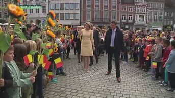 Koningin Mathilde door 1.500 kinderen ontvangen in Sint-Truiden