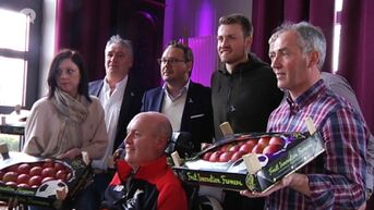 Simon Mignolet afgebeeld op fruitpaketten om ALS-liga te steunen