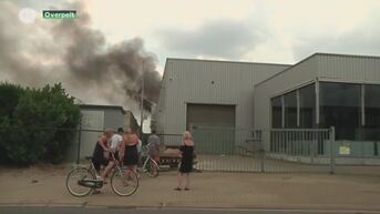 Grote industriebrand in Overpelt