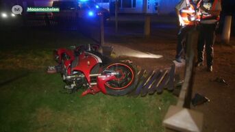 Motorrijder in Maasmechelen vlucht voor politie en crasht in voortuin