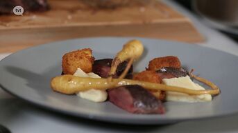 Jo: Hazenrug met pastinaak en portosaus