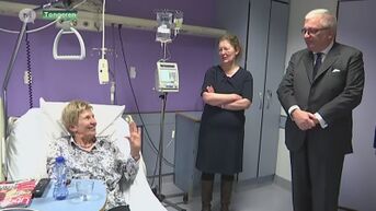 Prins Laurent bezoekt kankerpatiënten in Tongeren
