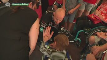 Tom Boonen racet samen met kinderen met een beperking