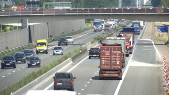 Spitsstroken op E313 tussen Lummen en Beringen in gebruik