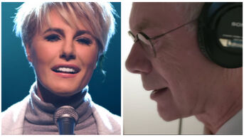 Dana Winner zingt samen met Herman Van Rompuy tegen terreur