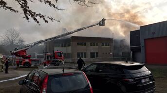 Zware brand in het magazijn van Kringwinkel Hasselt